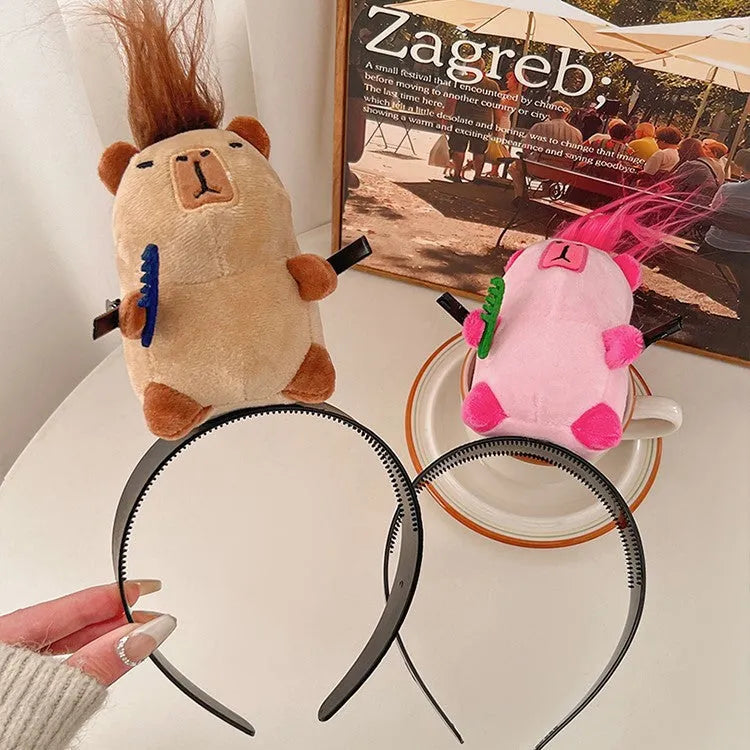 Creative Funny Cute Plush Doll Hairpin - Bellarte Enchanté Creative Funny Cute Plush Doll Hairpin